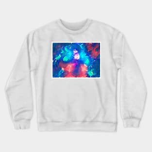 Cold Flames Watercolor Crewneck Sweatshirt